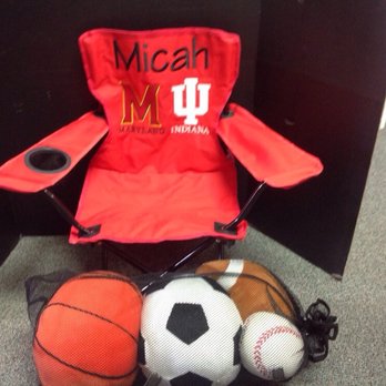 Handcrafters - Micah is cheering for both of his parents college in this foldable stadium chair!! - Baby Gear & Furniture Near Me - Livingston, New Jersey Handcrafters - Micah is cheering for both of his parents college in this foldable stadium chair!! - Baby Gear & Furniture Near Me - Livingston, New Jersey