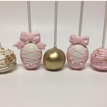 Plate Me A Cake - Ballerina and pink and gold cake pops - Desserts Near Me Plate Me A Cake - Ballerina and pink and gold cake pops - Desserts Near Me