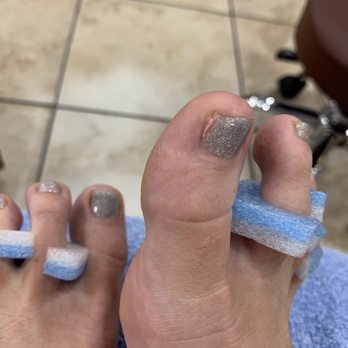 Beverly Hills Nails Spa - They left old polish on and didn't shape the nail - Nail Salons Near Me - Irving, Texas