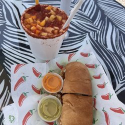 Vita’s Taqueria Mexican - Steak torta and a Rusa (non-alcoholic drink)