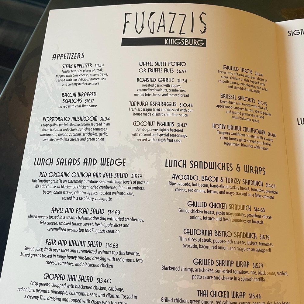 Fugazzis - 6/22 - Italian Near Me - Kingsburg, California Fugazzis - 6/22 - Italian Near Me - Kingsburg, California