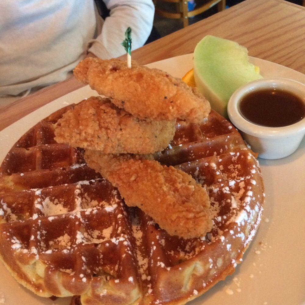 Panagio's All Day Grill - Waffle and chicken strips - American Near Me - Mississauga, Ontario