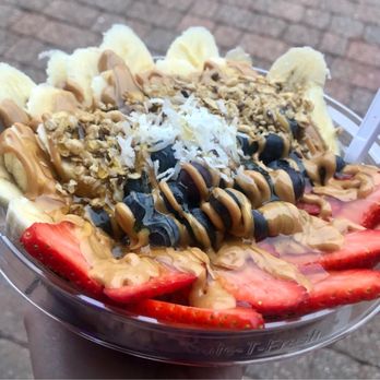Juice Tap - Açaí bowl, nutter butter with honey  on top yum - Juice Bars & Smoothies Near Me - Jacksonville, Florida
