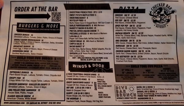Menu photo 3 Checker Bar Detroit, MI Menu photo 3 Checker Bar Detroit, MI
