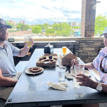 Green Man Brewery - Great spot on roof. Covered porch overlooking South Asheville downtown. - Breweries Near Me - Asheville, North Carolina