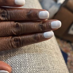 Winter white gel mani. Winter white gel mani.
