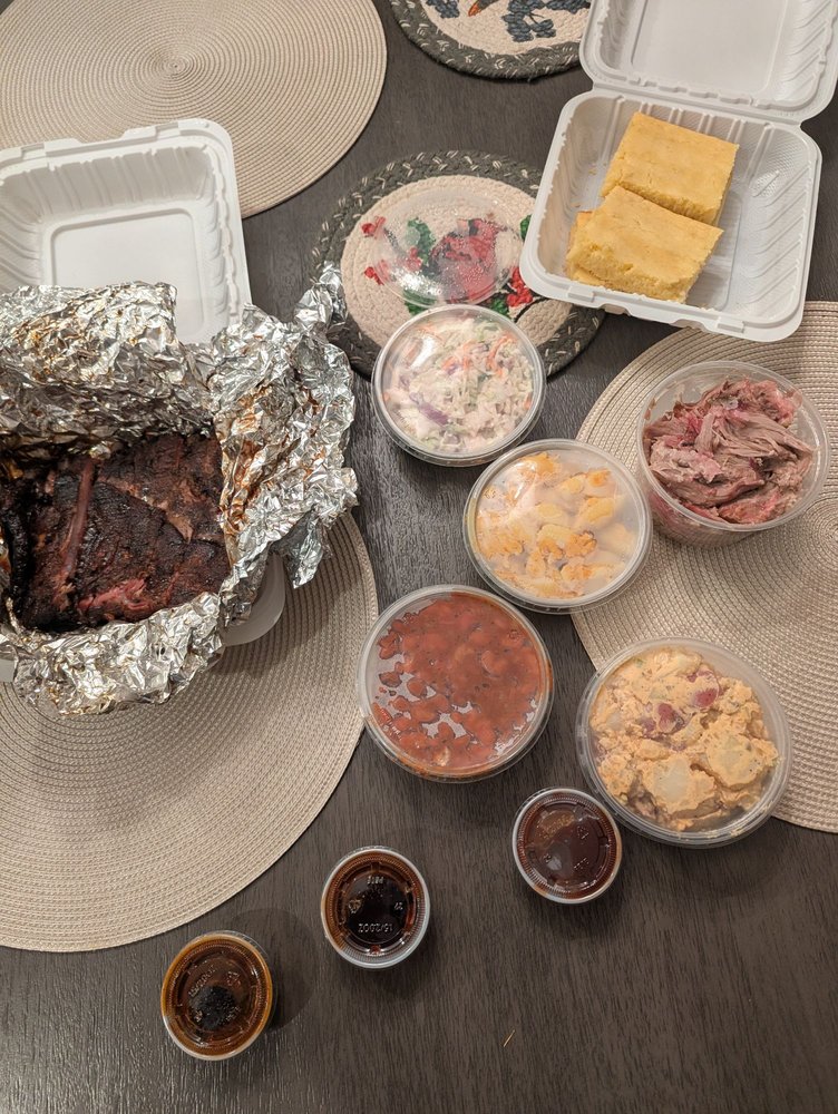 Food from Big D’s Meats BBQ