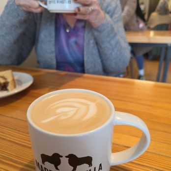 Maddie & Bella Coffee Roasters - Well delivered latte; nice logo. - Coffee Roasteries Near Me - Perrysburg, Ohio