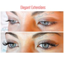 All About The Look - Beautiful Before and After of our Elegant Look, Eyelash Extensions