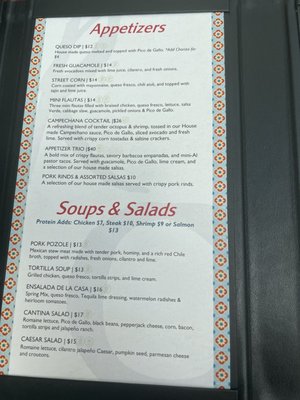 Menu photo 1 Riverwalk Cantina Grapevine, TX