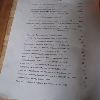 Thistle - Carefully chosen wine list typed on vintage typewriter - Tapas/Small Plates Near Me - McMinnville, Oregon Thistle - Carefully chosen wine list typed on vintage typewriter - Tapas/Small Plates Near Me - McMinnville, Oregon