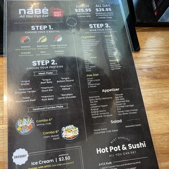 Nabe Hotpot - Menu - Hot Pot Near Me - Las Vegas, Nevada