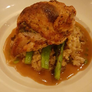Bleu Olive - Stuffed free range chicken with mushroom risotto, yummm! - Mediterranean Near Me - Durham, North Carolina Bleu Olive - Stuffed free range chicken with mushroom risotto, yummm! - Mediterranean Near Me - Durham, North Carolina