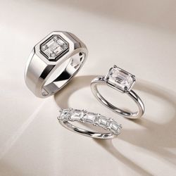 Lewis Jewelers - Perfectly paired for your perfect match. 

Gabriel & Co. his and hers rings are the ultimate symbols of forever.