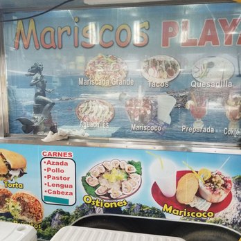 Tacos Y Mariscos Playas De Sinaloa - Menu on the truck - Food Trucks Near Me - Bakersfield, California Tacos Y Mariscos Playas De Sinaloa - Menu on the truck - Food Trucks Near Me - Bakersfield, California