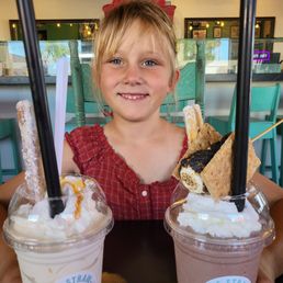 S'more and Apple pie milkshakes.