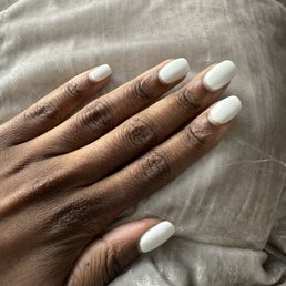 Week old gel mani from Wendy Week old gel mani from Wendy