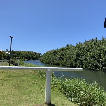 The Dolphin - View of River from our table - Seafood Markets Near Me - Hanalei, Hawaii