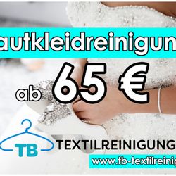 TB Textilreinigung - Wir reinigen Ihr Brautkleid