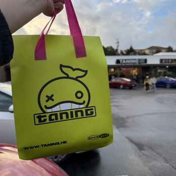 TANING - Taning bag and Storefront - Bubble Tea Near Me - Sunnyvale, California TANING - Taning bag and Storefront - Bubble Tea Near Me - Sunnyvale, California