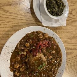 Chef Ron's Gumbo Stop - Crawfish and Mustard Greens