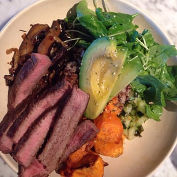 Flower Child - Steak / Mother Earth bowl so good! - Salad Near Me - Phoenix, Arizona Flower Child - Steak / Mother Earth bowl so good! - Salad Near Me - Phoenix, Arizona