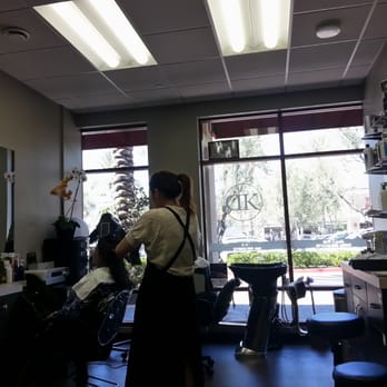 Debby Yang Hair Studio - Debby hard at work! - Hair Stylists Near Me - Irvine, California