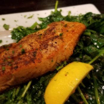 Little Angelas - Rock Fish on bed of spinach - Italian Near Me - Glen Allen, Virginia Little Angelas - Rock Fish on bed of spinach - Italian Near Me - Glen Allen, Virginia
