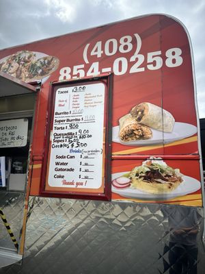 Menu photo 3 Tacos El Porkys Los Gatos, CA