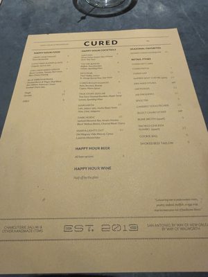 Menu photo 2 Cured San Antonio, TX Menu photo 2 Cured San Antonio, TX