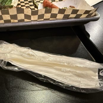 Smokin Woods BBQ - Plastic utensil when you dine in - Barbeque Near Me - Oakland, California Smokin Woods BBQ - Plastic utensil when you dine in - Barbeque Near Me - Oakland, California
