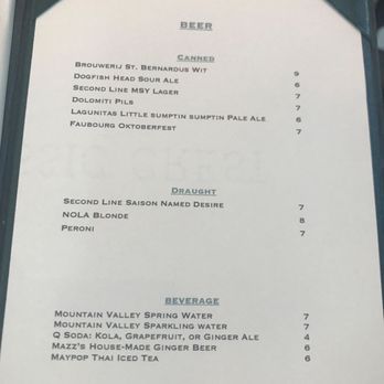 Maypop Restaurant - Beer menu - New American Near Me - New Orleans, Louisiana Maypop Restaurant - Beer menu - New American Near Me - New Orleans, Louisiana