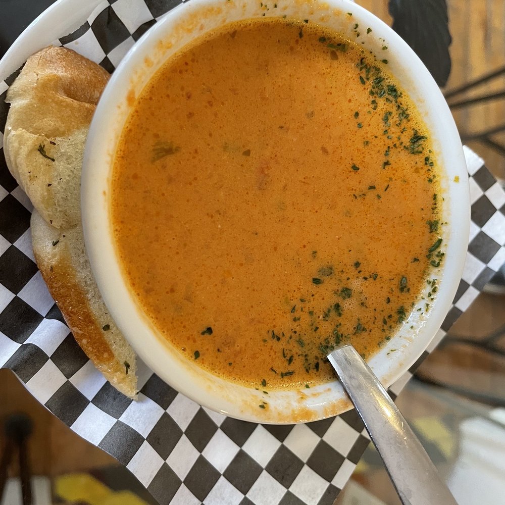 Olive's Eatery - Cup of tomato bisque - New American Near Me - Baldwinsville, New York Olive's Eatery - Cup of tomato bisque - New American Near Me - Baldwinsville, New York