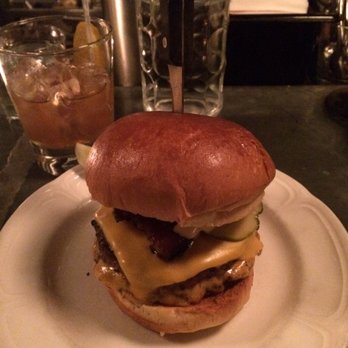 Au Cheval - Single cheeseburger with bacon. Old Fashioned on the side. Incredible burger. - Bars Near Me - Chicago, Illinois Au Cheval - Single cheeseburger with bacon. Old Fashioned on the side. Incredible burger. - Bars Near Me - Chicago, Illinois