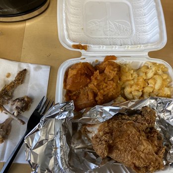 Soul Boat - Fried chicken wing (already eaten) and chicken breast, Mac and cheese and candy yams . - Southern Near Me - Laurel, Maryland Soul Boat - Fried chicken wing (already eaten) and chicken breast, Mac and cheese and candy yams . - Southern Near Me - Laurel, Maryland
