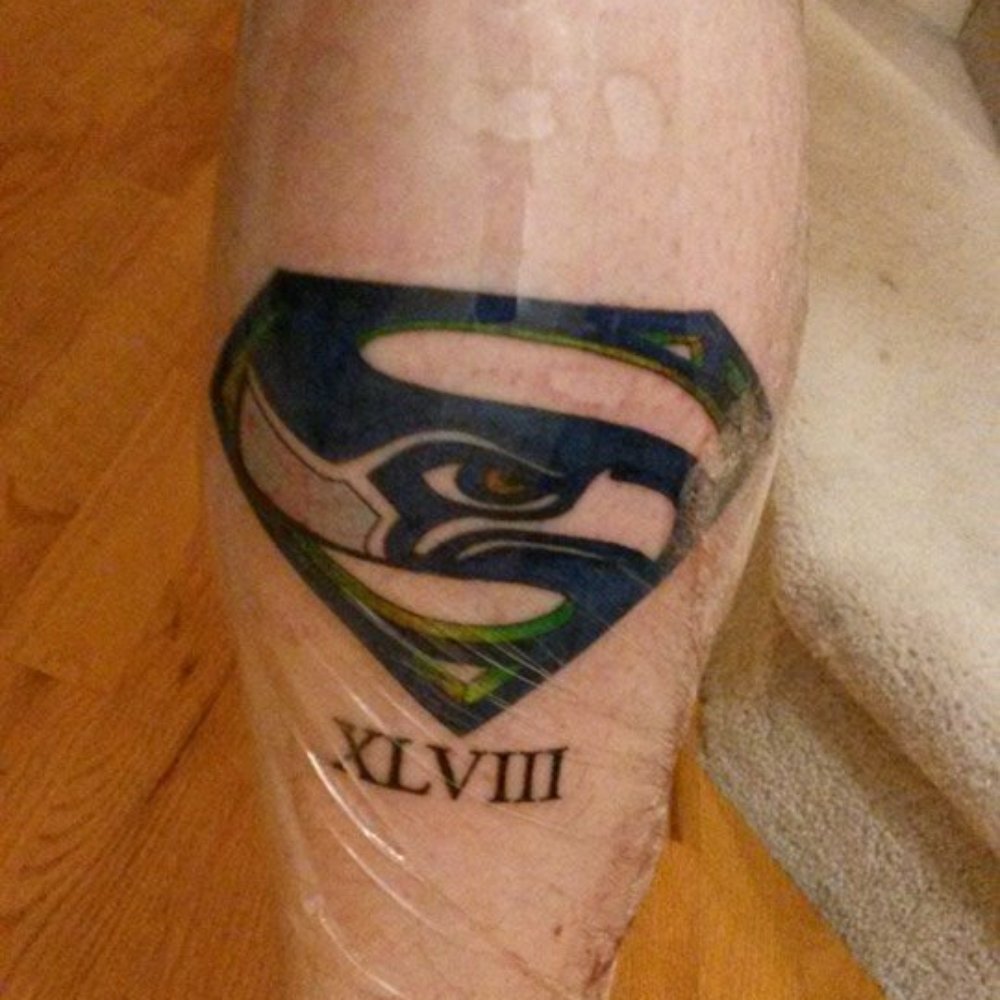 Super Bowl Champion Seattle Seahawks via Hardline Tattoo Super Bowl Champion Seattle Seahawks via Hardline Tattoo