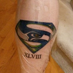 Hardline Tattoo & Body Piercing - Super Bowl Champion Seattle Seahawks via Hardline Tattoo
