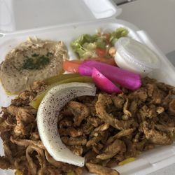 Yaba's Food & Middle Eastern Grill - Chicken Shawarma Plate