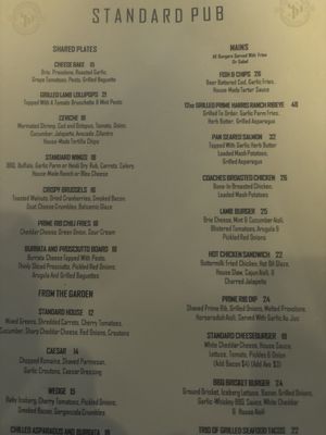 Menu photo 6 The Standard Pub Modesto, CA