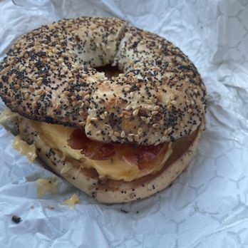 Michael’s Deli Cafe - Everything bagel with bacon egg and cheese - Delis Near Me - Columbia, Maryland