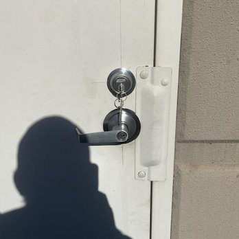 Integrity Lock & Key Co - The door after interconnected deadbolt has been installed. Meets code and is much more secure. - Keys & Locksmiths Near Me Integrity Lock & Key Co - The door after interconnected deadbolt has been installed. Meets code and is much more secure. - Keys & Locksmiths Near Me