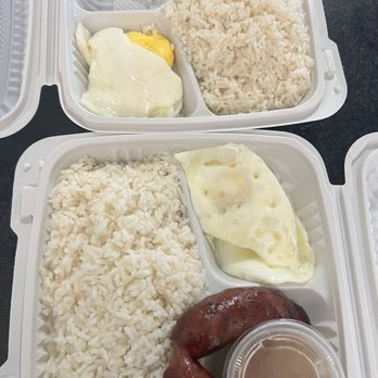 Manila Good Ha Sa - longanisa and my "over easy" eggs - Filipino Near Me - Union City, California