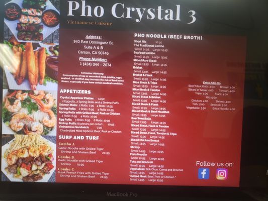 Menu photo 7 Pho Crystal Carson, CA