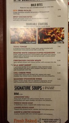 Menu photo 4 LongHorn Steakhouse Lafayette, IN