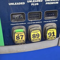 Using my perks for gas $2.01