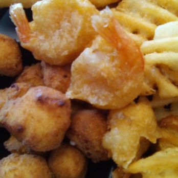 Long John Silver's - Long John Silver's crispy battered shrimp. A bit on the small side. Nice crispy batter. Rate them a "B-." They were ok. Cheese bites poor. - Seafood Near Me - Las Cruces, New Mexico