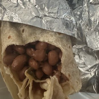 Miguel’s Salsa - Bean and cheese burrito with whole beans that aren't cooked correctly! - Mexican Near Me - Clovis, California