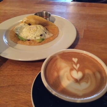 Boomtown Coffee - Mexican mocha and fried egg taco - Cafes Near Me - Houston, Texas