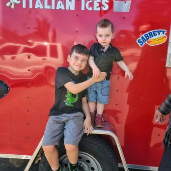 Wolfies Italian Ices - two boys leaning on a trailer - Ice Cream & Frozen Yogurt Near Me - Ramona, California Wolfies Italian Ices - two boys leaning on a trailer - Ice Cream & Frozen Yogurt Near Me - Ramona, California
