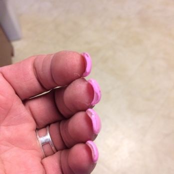 Escape Nails - Missed polish on tips! My nails are very uneven - Nail Salons Near Me - Fitchburg, Massachusetts Escape Nails - Missed polish on tips! My nails are very uneven - Nail Salons Near Me - Fitchburg, Massachusetts